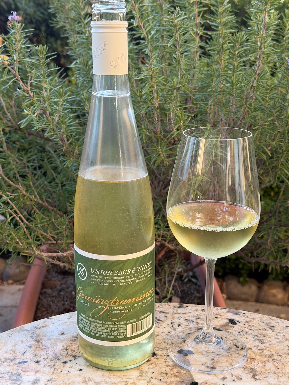 Behind the Cork™ - Union Sacre Wines Gewürztraminer